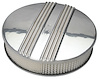 1/2 Finned Round Aluminum Air Cleaner Set 14" Diameter - image 1