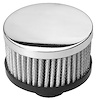 Chrome Valve Cover Filter Breather Push-In - image 1
