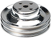 Small Block Ford OEM Pulley 1965-66 2-Groove Upper Pulley - image 1