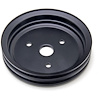 Black Powder Coated Crankshaft Pulley 1955-68 Short Waterpump - image 1
