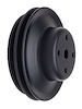 Black Powder Coated Water Pump Pulley 1969-85 Long Waterpump - image 1