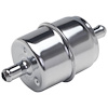 Disposable Chrome Fuel Filter 5/16" Inlet/Outlet - image 1
