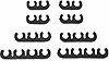 8MM RED WIRE DIVIDERS - image 1
