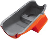 Orange Powdercoated Street/Strip Oil Pan 1955-78 Small Block Chevy 283-400 - image 1