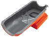 Orange Powdercoated Street/Strip Oil Pan 1965-90 Big Block Chevy 396-454 - image 1