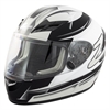 FS-9 Motorcycle Helmet Silver/Black Small - image 1