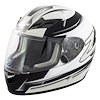 FS-9 Motorcycle Helmet Silver/Black X-Large - image 1