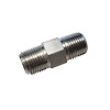 00-01100-SS 1/8 in. NPT x 1/8 in. NPT Straight Fitting, Male/Male, Stainless Steel - image 1