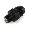00-01153-F 1/8 in. NPT x 6AN Straight Filter Fitting, Male/Male, Black - image 1