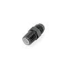 00-01156-F 1/4 in. NPT x 6AN Straight Filter Fitting- Male/Male, Black - image 1