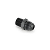 00-01161 3/8 in. NPT x 8AN Straight Fitting- Male/Male, Black - image 1