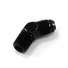 00-01255 1/4 in. NPT x 6AN 45-Degree Fitting, Male/Male, Black - image 1