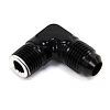 00-01355-N 1/4 in. NPT X 6AN 90-Degree Fitting, Male/Male, Black, For Nitrous Solenoid - image 1