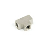 00-01476 1/4 in. NPT x 1/4 in. NPT x 1/4 in. NPT Tee Fitting, Female/Female/Female, Flat Bar Stock - image 1