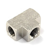 00-01477 3/8 in. NPT x 3/8 in. NPT x 3/8 in. NPT Tee Fitting, Female/Female/Female, Flat Bar Stock - image 1