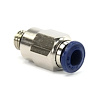 00-01560 1/8 in. Tube x #10-32 Male UNF Push-to-Connect Fitting, Nickel Plated Brass - image 1