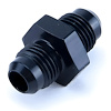 00-01602 6AN x 6AN Union Straight Fitting, Male/Male, Black - image 1