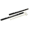 00-01765-D Dual Passage Dual Injection Rails w/Fittings, DYI, Anodized Black, Laser Marked, 18 in. Long - image 1