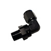 00-12532 90-Degree Swivel Fitting, 3/8 in. NPT x 8AN, Male/Female, Black - image 1