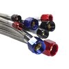 00-20750 12 in. 6AN Stainless Braided Hose, Black B-Nuts - image 2