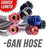 00-20880 60 in. 6AN Stainless Braided Hose, Blue B-Nuts