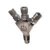 00-40018 Trident Ti 1/8 in. NPT Three Stage Dry Nitrous Nozzle, Straight Discharge/Titanium - image 2