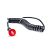00-51032-N2O Logo Momentary Mushroom Cap Push-Button w/Spiral Stretch Cord