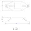00-54501 4150 Flange Deep Break 2 Solenoid Bracket, Front Center/Back Center Solenoid locations - image 1