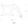 00-54511 4150 Flange Boomerang 1 Solenoid Bracket - image 2