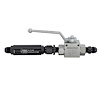 00-65011 Stainless Steel Inline Shut Off Ball Valve With Filter Rated to 7250 psi/8AN Fittings - image 1