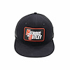 00-91025-BL Flatbill Mesh Snapback Patch Cap, Black - image 1