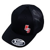 00-91028 Flex Fit Mesh Snap Back Hat, Black/Red - image 1