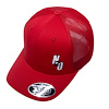 00-91031 Flex Fit Mesh Snap Back Hat, Red/White - image 1