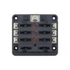 12-82025 EGIS Mobile Electric 8028B, RT Fuse Block 6-Way, ATO/ATC, w/LED Indication & Clear Cover - image 2