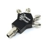 50-01725 Powersports 1 In 4 Out Distribution Block w/Fittings, 1/8 in. NPT Male Inlet, 3AN Male Outlets - image 2