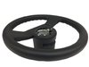 1988 C4 Corvette Anniversary Edition OE-Style Series Steering Wheel, 14 in. Diameter, Premium Black Leather Grip - image 3