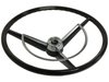 OE-Series Steering Wheel Kit 1960-71 Classic Ford, 17 in. Diameter, Gloss Black Finish, w/ Horn Spring, Contact Kit & Emblem - image 2
