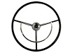 OE-Series Steering Wheel Kit 1960-71 Classic Ford, 17 in. Diameter, Gloss Black Finish, w/ Horn Spring, Contact Kit & Emblem - image 1