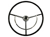 OE-Series Steering Wheel Kit 1960-71 Classic Ford, 17 in. Diameter, Gloss Black Finish, w/ Horn Spring, Contact Kit & Emblem - image 1