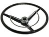 OE-Series Steering Wheel Kit 1960-71 Classic Ford, 17 in. Diameter, Gloss Black Finish, w/ Horn Spring, Contact Kit & Emblem - image 2