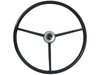 OE-Series Steering Wheel Kit 1960-71 Classic Ford, 17 in. Diameter, Gloss Black Finish, w/ Horn Button and Spring - image 2