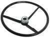 OE-Series Steering Wheel Kit 1960-71 Classic Ford, 17 in. Diameter, Gloss Black Finish, w/ Horn Button and Spring - image 3