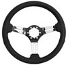 S6 Sport Steering Wheel Kit for 1964-1972 Ford/Mercury, 14 in. Diameter, Black Leather Grip, with 6-Bolt Adapter and Horn Button - image 2