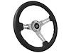 S6 Sport Steering Wheel, 14 in. Diameter, Premium Black Leather Grip - image 1
