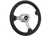 S6 Sport Steering Wheel Kit for 1968-1973 Ford/Mercury, 14 in. Diameter, Black Leather Grip, with 6-Bolt Adapter and Horn Button - image 2