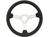 S6 Sport Steering Wheel Kit for 1968-1973 Ford/Mercury, 14 in. Diameter, Black Leather Grip, with 6-Bolt Adapter and Horn Button - image 2
