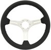 S6 Sport Steering Wheel Kit for 1964-1972 Ford/Mercury, 14 in. Diameter, Black Leather Grip, with 6-Bolt Adapter and Horn Button - image 2