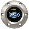 S6 Sport Steering Wheel Kit for 1964-1972 Ford/Mercury, 14 in. Diameter, Black Leather Grip, with 6-Bolt Adapter and Horn Button - image 3
