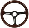 S6 Sport Steering Wheel Kit for 1968-1973 Ford/Mercury, 14 in. Diameter, Mahogany Wood Grip, with 6-Bolt Adapter and Horn Button - image 3