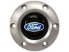 S6 Sport Steering Wheel Kit for 1964-1972 Ford/Mercury, 14 in. Diameter, Mahogany Wood Grip, with 6-Bolt Adapter and Horn Button - image 4